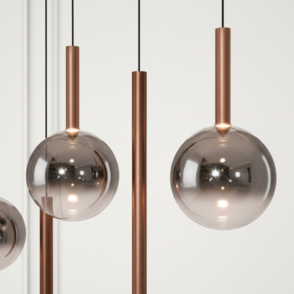 Close-up rookglas koper 120cm