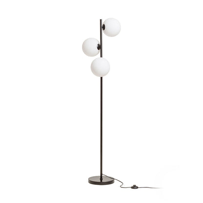ETHERIA vloerlamp zwart opaalglas - hoofdfoto