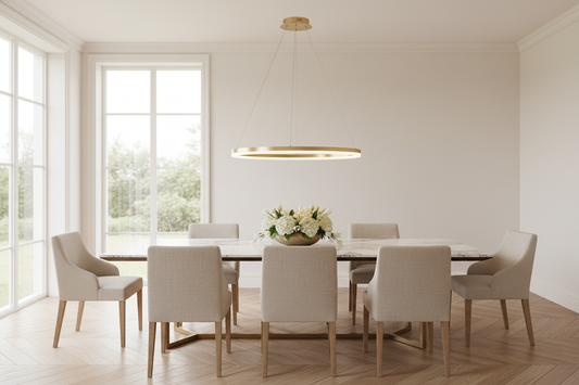 Hanglamp boven eettafel