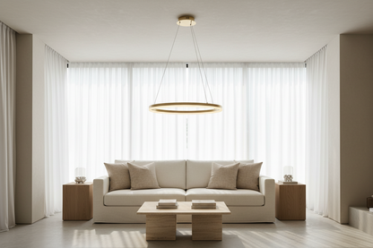 Hanglamp in woonkamer