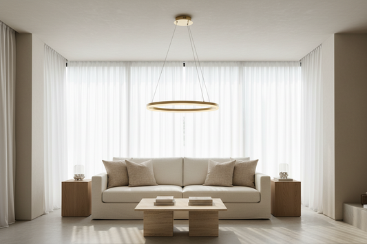 Hanglamp in woonkamer