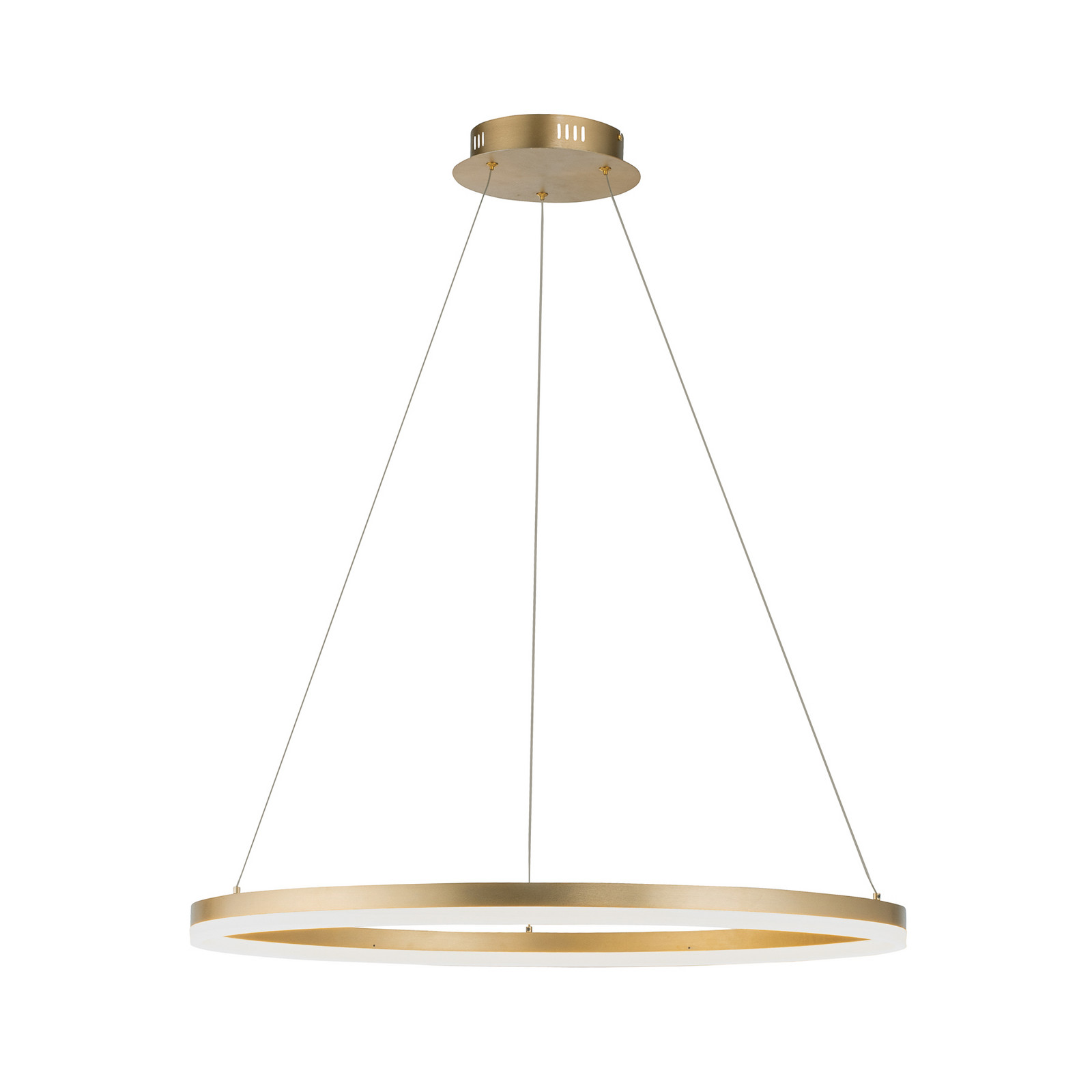 Titus hanglamp - gouden ring op witte achtergrond
