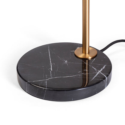DIVINA Staande Lamp Messing Marmer - interieurbeeld